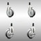 Service Caster 5 Inch 316SS Thermoplastic Rubber Swivel 1-1/4 Inch Stem Caster Brake SCC, 2PK SCC-SS316EX20S514-TPRB-2-TLB-2-114 - alternate 5
